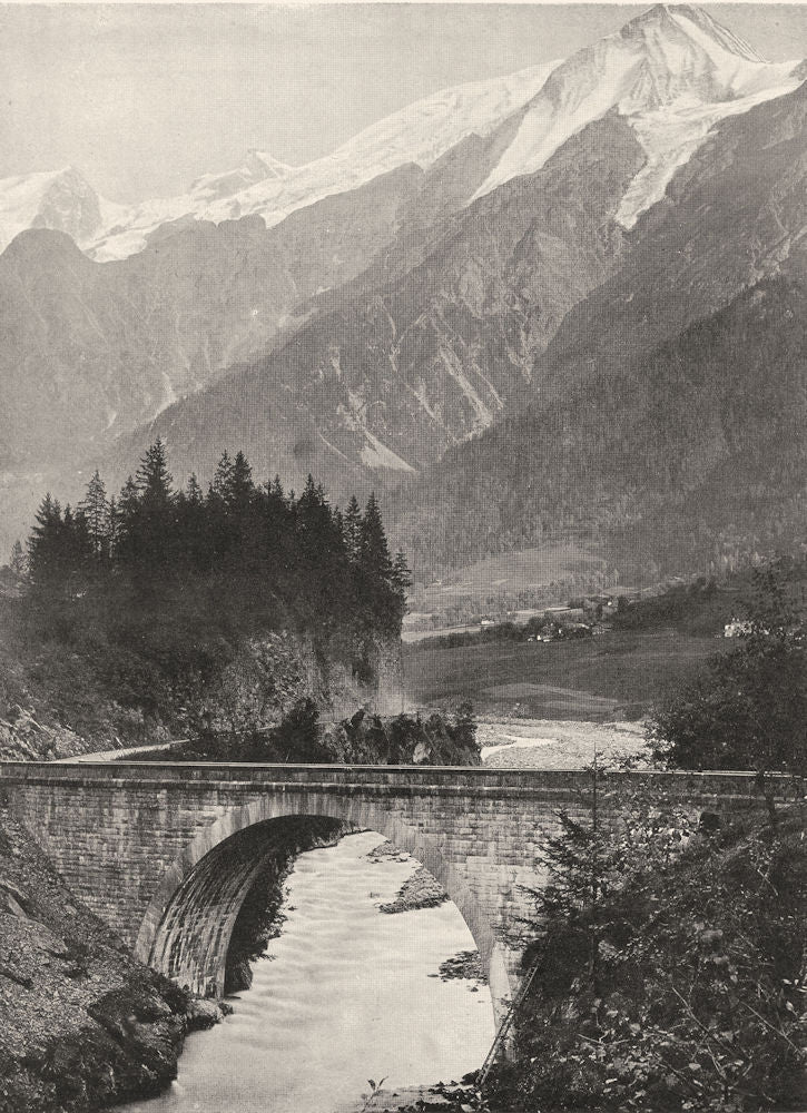 HAUTE-SAVOIE. Le Pont Sainte-Marie 1903 old antique vintage print picture